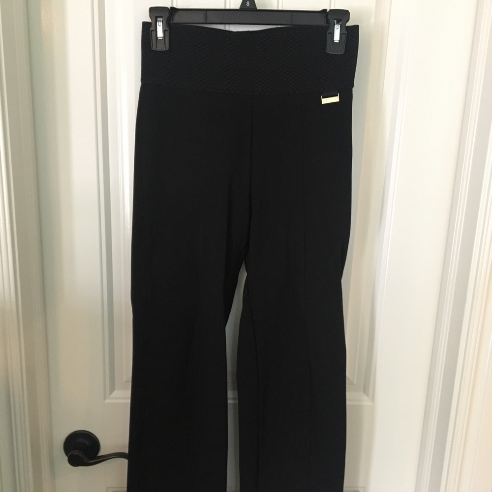 Stretchy pull-on black dress pants Calvin Klein